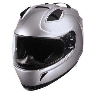  Icon Domain Solid Gloss Helmet   Small/Silver Automotive