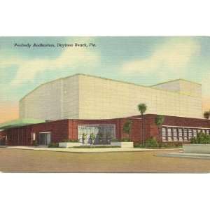   Postcard Peabody Auditorium   Daytona Beach Florida 