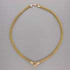 ITALIAN MADE 14K GREEN GOLD DOME MESH CHAIN .25CT BRILLIANT CUT 