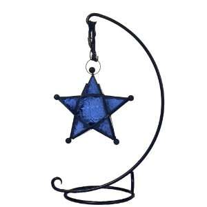  Moroccan Star Lantern, 7,   Blue