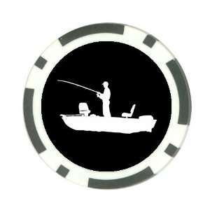  Bass fishing fisherman Poker Chip Card Guard Great Gift 