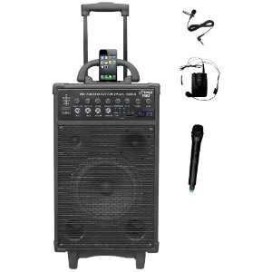  800 Watt Wireless Rechargeable Portable PA System with iPhone 