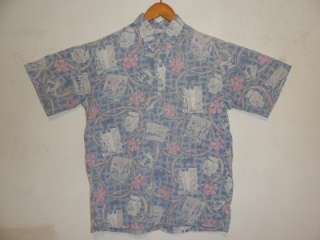 80s Vintage Reyn Spooner Hawaiian Shirt Reverse Print  