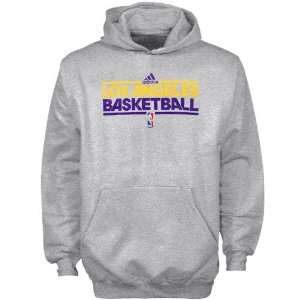  adidas Los Angeles Lakers Youth Ash Practice Pullover 