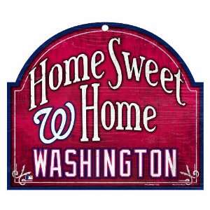  MLB Washington Nationals 11 by 9 Wood Home Sweet Home 