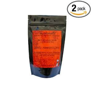 Tealandia Green Pomegranate Tea, 2.11 Ounce Bags (Pack of 2)  