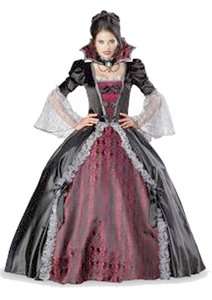 Costumes Gothic Court Royal Vampire Countess Costume Ball Gown  