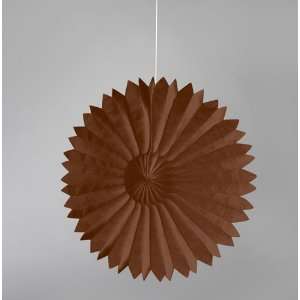  Chocolate Brown Paper Tissue Fans