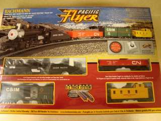 Bachmann PACIFIC FLYER Complete Ready to Run HO Scale TRAIN SET   NEW 