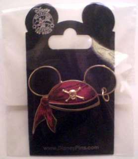 Pirates Caribbean Mickey Ears Hat Earring Disney Pin  