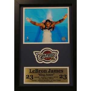  Lebron James 8 x 10 Photograph with Team Patch and 