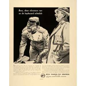  1938 Ad Otis Elevator Company Operator Black Americana 
