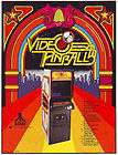 ATARI VIDEO PINBALL NOS ARCADE GAME FLYER BROCHURE 1979