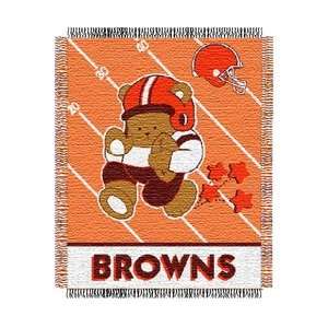  Cleveland Browns Triple Woven Jacquard NFL Throw (Baby 