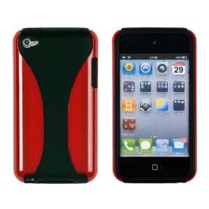 Hard Hour Glass Case for Apple iPod Touch 4G (4th Generation)   Red