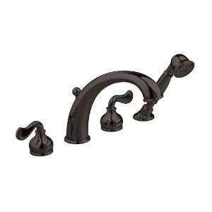   .068 Amarilis Iris Tub Filler With Personal Shower, Blackened Bronze