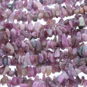  Tourmaline  Chips Plain   2mm Height, 5mm Width, Sold by 36 Inch 