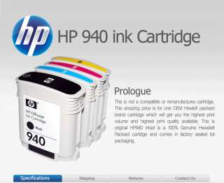 GENUINE HP 940 Ink Cartridge Officejet Pro 8000 /8500  
