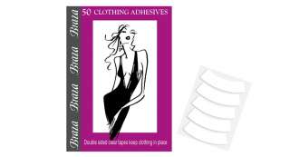 BRAZA CLEAR DOUBLE SIDED CLOTHING ADHESIVES 50 PACK  