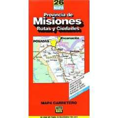  Argentinas Misiones Province Provincia de Misiones Map 