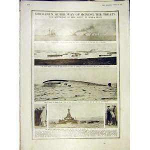  Scpa Flow Germany Fleet Warship Scuttlers Ww1 1919