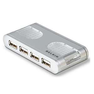  USB 2.0 7PORT LIGHTED HUB SILVER Electronics