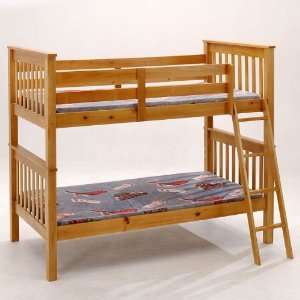   World Imports Honey Twin over Twin Bunk Bed 4390HNY Furniture & Decor