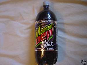 Rare Original Limited 2 Liter Pitch Black Mountain Dew by Pepsi from 