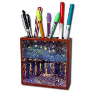  Starry Night Over The Rhone By Vincent Van Gogh Pencil 