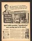 1947 Print Ad Launderette washing machine bendix auto