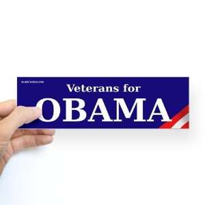 Veterans for Obama Obama Bumper Sticker by  Arts 