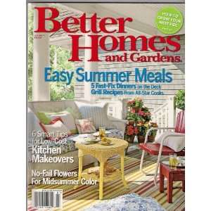 BETTER HOMES AND GARDENS JULY 2007 EASY SUMMER MEALS PLUS KITCHEN 