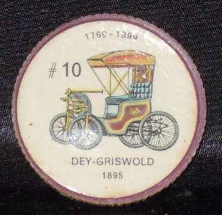Jello Picture Wheel Plastic Coin #10 Dey Griswold 1895  