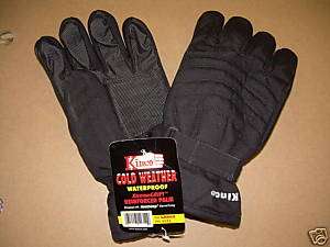 Black Waterproof Ski Gloves 1171XL  