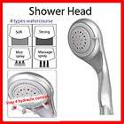 Bathrooms 4 Function Massage Spa Handheld Shower head SILVER CHROME