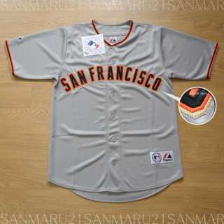 San Francisco Giants Majestic SEWN jersey Gray XL NWT  