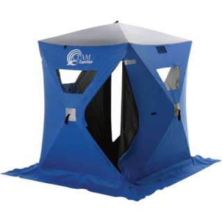 Clam Ice Fishing Expedition Shelter with Floor 30 Sq Ft  