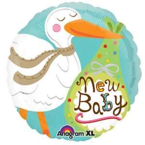  New Baby (Stork) Foil Balloon 18 Toys & Games