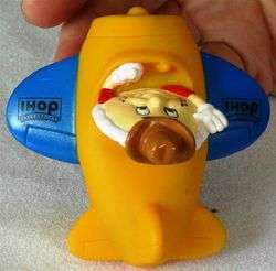 HARVEST HARVEY Rolling Toy IHOP 1996 MIP Airplane  