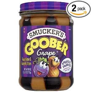 Smuckers Goober Grape PBand J Stripes, 18 Ounce (Pack of 2)  