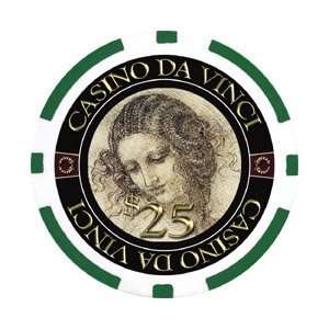 Roll of 25 Leonardo Da Vinci Masterworks 11.5 gram Green $25 