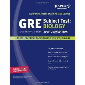   2009 2010 Edition (Kaplan GRE Biology) [Paperback] Kaplan Books