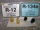 R134a to R12 & R12 to R134a THE SET Brass Adapters  