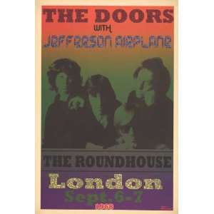  Airplane Concert Poster (1968) The Roundhouse London, England 