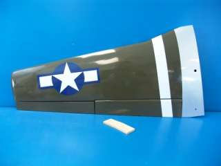 Hangar 9 P 51D Mustang 150 size Gas R/C RC Airplane LEFT WING ONLY 