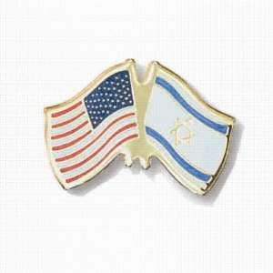  Pi03 Pin   Flag of USA and Israel Together. Everything 
