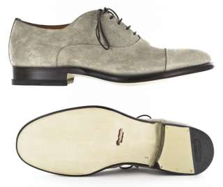New $1825 Santoni Beige Shoes 9/8  