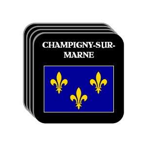 Ile de France   CHAMPIGNY SUR MARNE Set of 4 Mini Mousepad Coasters