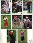   Deck Golf Sets Lot (4) 2001,02,03,04 Tiger Woods Plus Insert Sets