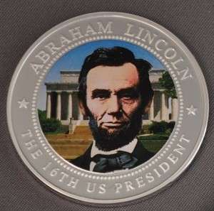 President Abraham Lincoln 2009 Liberia Ag plate  